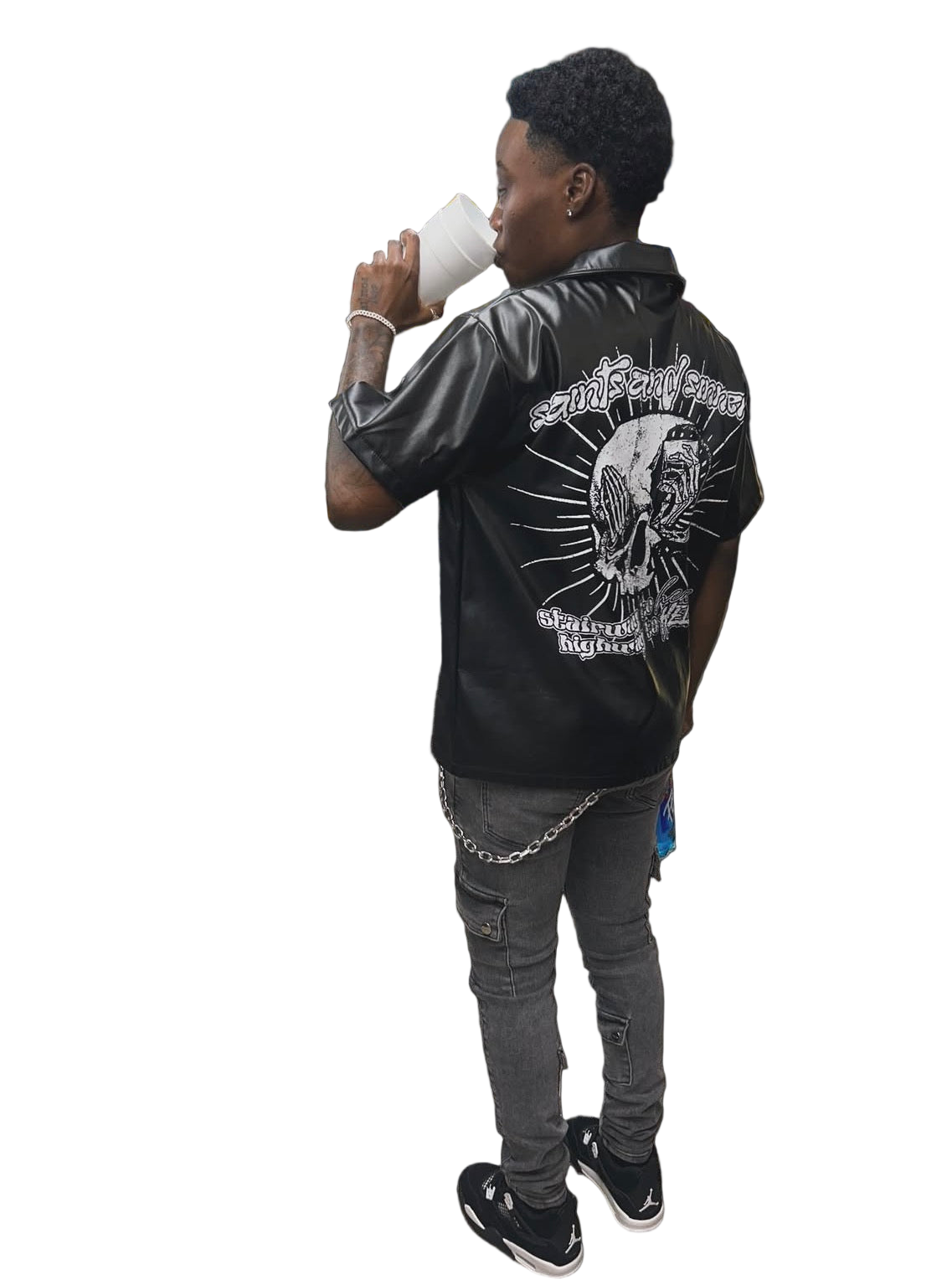 Saints n Sinners boxy zip-up