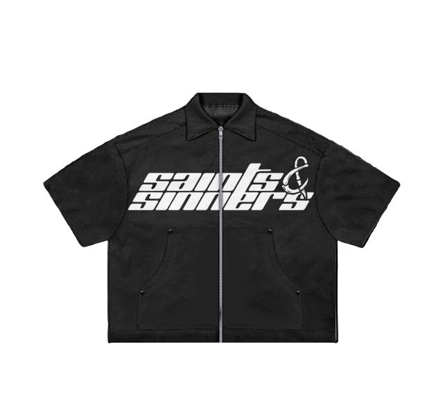 Saints n Sinners boxy zip-up