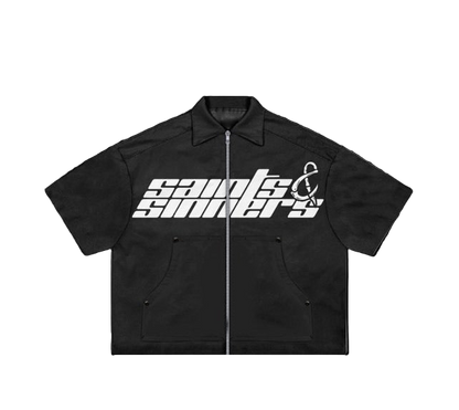 Saints n Sinners boxy zip-up