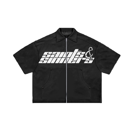 Saints n Sinners boxy zip-up