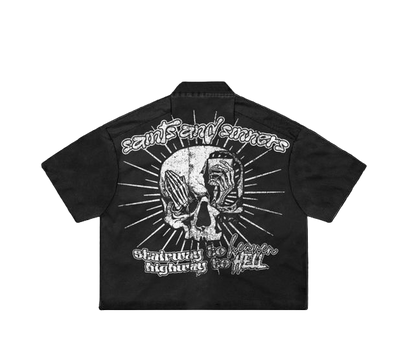 Saints n Sinners boxy zip-up